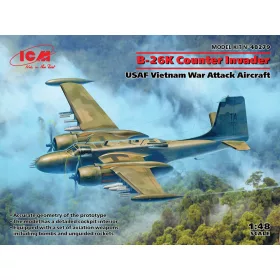   ICM 48279 B-26K Counter Invader, USAF Vietnam War Attack Aircraft (1/48)
