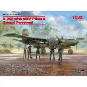 ICM 48280 B-26K with USAF Pilots & Ground Personnel (1/48)