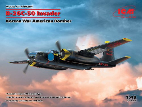 ICM 48284 B-26-50 Invader, Korean War American Bomber (1/48)