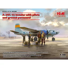   ICM 48288 A-26C-15 Invader with pilots and ground personnel (1/48)
