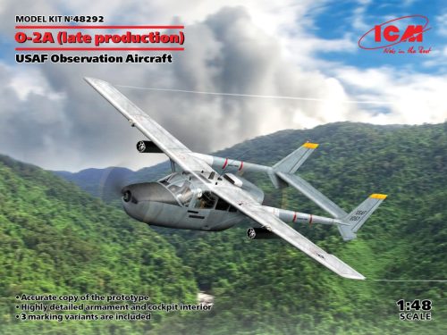 ICM 48292 O-2A (late production) USAF Observation Aircraft 1/48 repülőgép makett