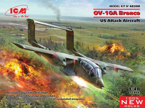 ICM 48300 OV-10 Bronco, US Attack Aircraft (100% new molds) (1/48)