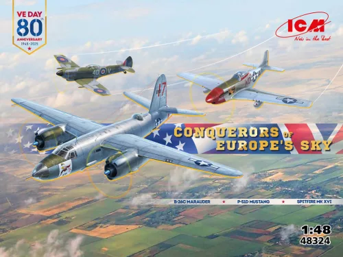 ICM 48324 Conquerors of Europe"s Sky (1/48) repülőgép makett