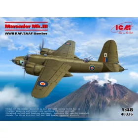   ICM 48326 B-26 Mk.III Marauder, WWII RAF/SAAF Bomber (1/48) repülőgép makett