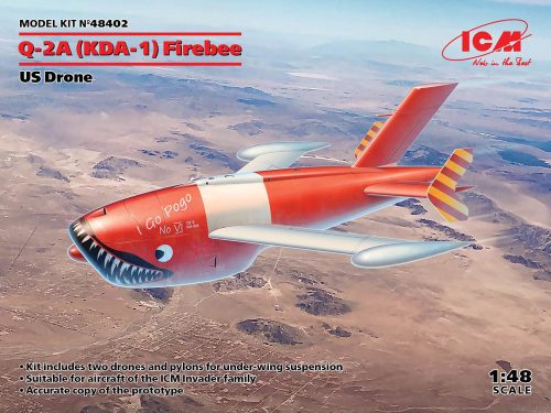 ICM 48402 Q-2A (KDA-1) Firebee, US Drone (2 airplanes and pilons) (1/48)