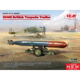   ICM 48405 WWII British Torpedo Trailer (100% new molds) (1/48)