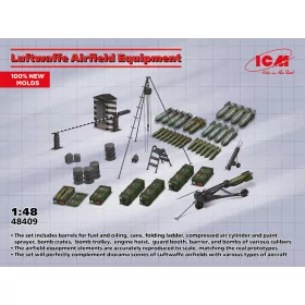 ICM 48409 LW Airfield Equipment (100% new molds) (1/48)
