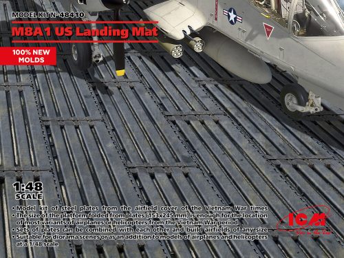 ICM 48410 M8A1 US Landing Mat (153x245 mm) (100% new molds) (1/48)