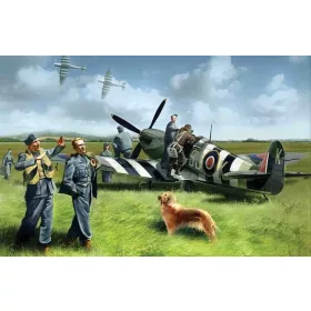 ICM 48801 Spitfire Mk IX with RAF Pilots /Ground Crew (1/48)