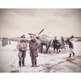 ICM 48804 Bf 109F-4 with German Luftwaffe stuff (1/48)