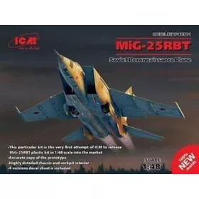   ICM 48901 MiG-25 RBT,Soviet Reconnaissance Plane (100% new molds) (1/48)