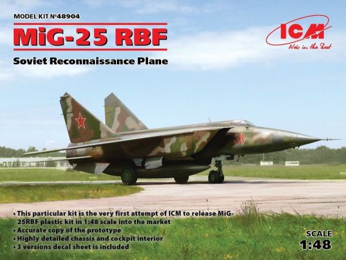 ICM 48904 MiG-25 RBF, Soviet Reconnaissance Plane (1/48)