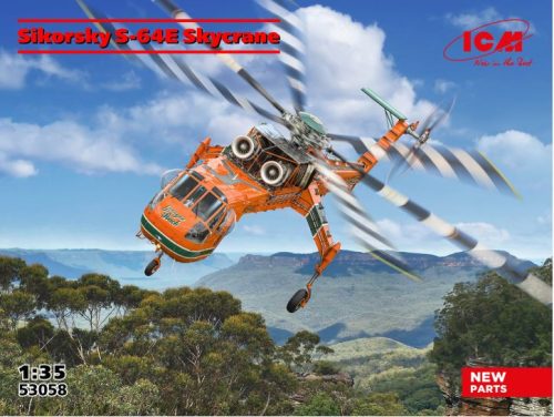 ICM 53058 Sikorsky S-64E Skycrane 1/35 helikopter makett