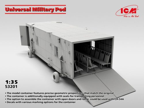 ICM 53201 Universal Military Pod with M8A1 US Landing Mat (1/35)