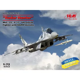   ICM 72143 Radar Hunter MiG-29 '9-13 Ukrainian Fighter with HARM missiles (1/72)