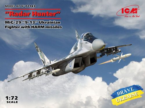 ICM 72143 Radar Hunter MiG-29 '9-13 Ukrainian Fighter with HARM missiles (1/72)