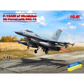   ICM 72145 F-16AM with PAG-14 Ukranian Air Forces (1/72) repülőgép makett
