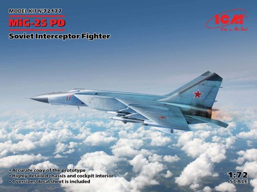 ICM 72177 MiG-25 PD, Soviet Interceptor Fighter (1/72)