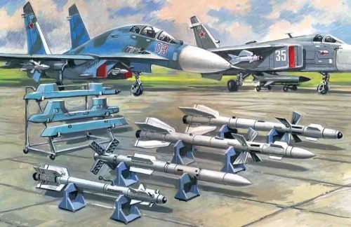 ICM 72212 Soviet Air-to-Air Aircraft Armament (R-27ER,R-27ET,R-73,R-77 missiles) (1/72)