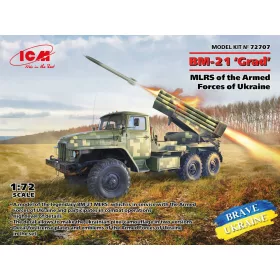   ICM 72707 BM-21 Grad, MLRS of the Armed Forces of Ukraine (1/72)