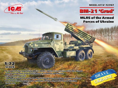 ICM 72707 BM-21 Grad, MLRS of the Armed Forces of Ukraine (1/72)