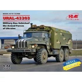   ICM 72709 URAL-43203, Military Box Vehicle of the Armed Forces of Ukraine (1/72)