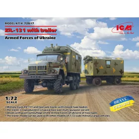   ICM 72817 ZiL-131, Truck with trailer Armed Forces of Ukraine (1/72)