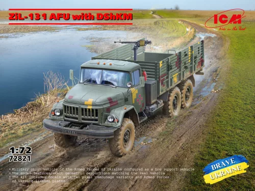 ICM 72821 ZiL-131 AFU with DShKM of the Armed Forces of Ukraine (1/72)