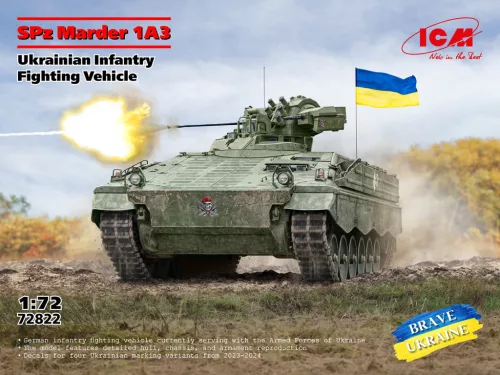 ICM 72822 SPz Marder 1A3, Ukranian Infantry Fighting Vehicle (1/72) harcjármű makett