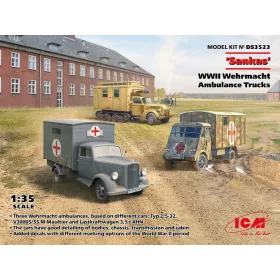  ICM DS3523 'Sankas'   WWII Wehrmacht Ambulance Trucks (1/35)