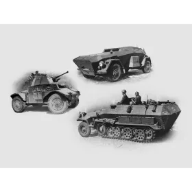 ICM DS3525 Wehrmacht Armored Vehicles (1/35)