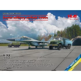   ICM DS7203 Soviet military airfield 1980s(Mikoyan-29 9-13,APA-50M(ZiL-131),ATZ-5 SovPAG-14 (1/72)