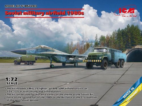 ICM DS7203 Soviet military airfield 1980s(Mikoyan-29 9-13,APA-50M(ZiL-131),ATZ-5 SovPAG-14 (1/72)