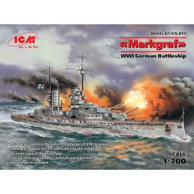   ICM S.017 Markgraf (full hull & waterline) WWI German Battleship (1/700)
