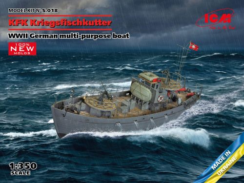 ICM S.018 KFK Kriegsfischkutter, WWII German multi-purpose boat(100% new molds) (1/350)