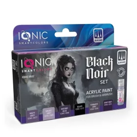   Ionic 0502 IONIC Black Noir Set- IONIC akril makett festék készlet