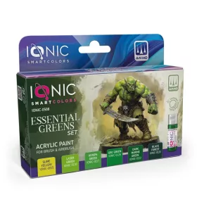   Ionic 0508 IONIC Essential Green Set - IONIC akril makett festék készlet