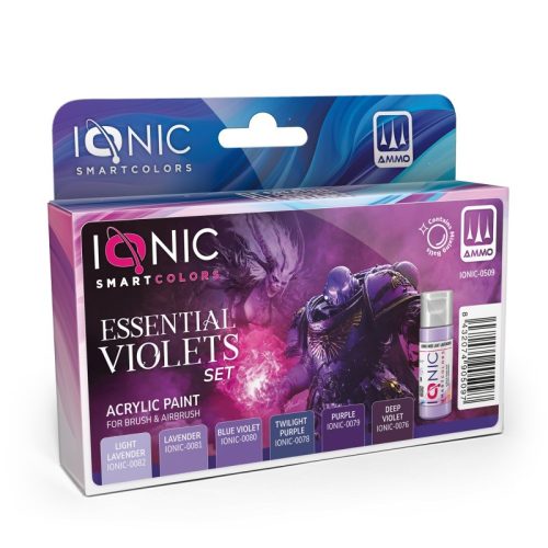 Ionic 0509 IONIC Essential Violets Set - IONIC akril makett festék készlet