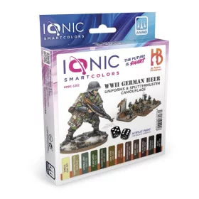   Ionic 1202 WWII German Heer Uniforms & Splittermuster Camouflage - IONIC akril makett festék készlet