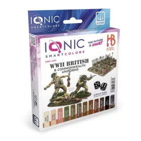   Ionic 1203 WWII British & Commonwealth Uniforms - IONIC akril makett festék készlet