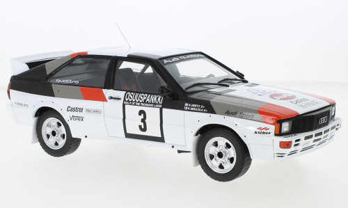 IXO 254933 Audi quattro 1982, 1000 Lakes Rally, H.Mikkola, A.Hertz, 3 (IXO18RMC094A.20) (1:18)