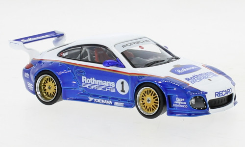 IXO 255657 Porsche 911 (997) Old & New white, metallic blue, Rothmans-Porsche (IXOMOC320) (1:43)