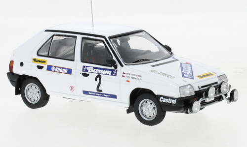 IXO 256625 Skoda Favorit 136L 1989, Rallye Valašskaá Zima, P.Sibera, P.Gross, 2 (IXORAC407B.22) (1:43)