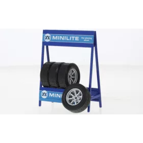   IXO 256802 Mini Lite Set of 4 Wheels silver (IXO18SET010W) (1:18)