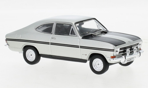 IXO 258777 Opel Kadett B Coupe Rallye, silver/black 1967 (IXOCLC462N.22) (1:43)