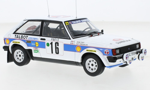 IXO 258822 Talbot Sunbeam Lotus 1981, Rally Monte Carlo, G.Frequelin, J.Todt, 16 (IXO24RAL023A) (1:24)