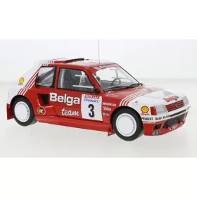   IXO 259673 Peugeot 205 T16 1985, Belga, Rally Ypres, B.Darniche, A.Mahe, 3 (IXO18RMC135.22) (1:18)