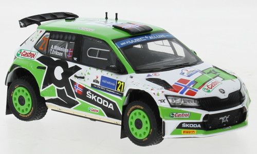 IXO 260606 Skoda Fabia Rally2 EVO 2022, Rallye Estland, A.Mikkelsen, T.Eriksen, 21 (IXORAM862.22) (1:43)