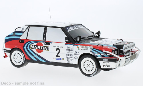 IXO 261880 Lancia Delta Integrale 16V 1990, Safari Rally, M.Biasion, T.Siviero, 2 (IXO18RMC139A.22) (1:18)