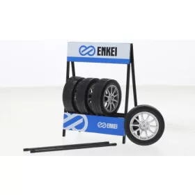   IXO 262710 Enkei Set of 4 Wheels silver (IXO18SET013W) (1:18)